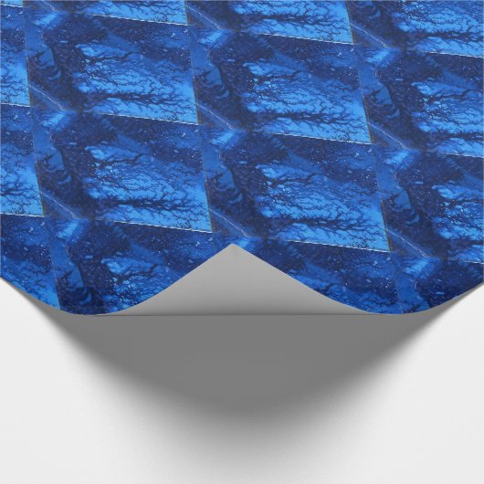 Papier Cadeau "Frozen Ridge #6" Papier abstrait d'enveloppement  (Coin)