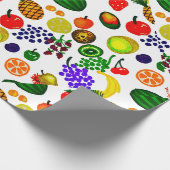 Papier Cadeau Fruit à main Motif Medley (Coin)