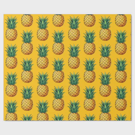 Papier Cadeau Fruit d'ananas (Plat)