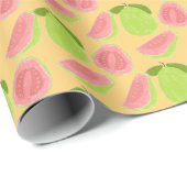 Papier Cadeau Fruit de goyave (Coin rond)