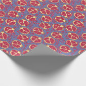 Papier Cadeau Fruit de grenade Conception Motif transparente (Coin)