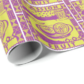 Papier Cadeau Fruit de passion (Coin rond)