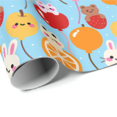 Papier Cadeau Fruit Flottant (LISER CI-DESSOUS) (Coin rond)