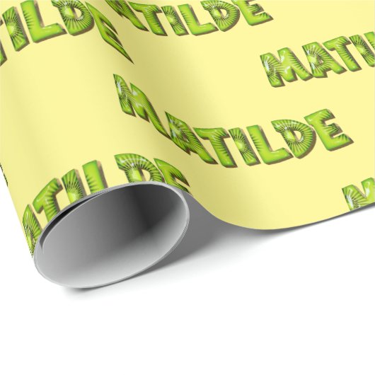 Papier cadeau Fruit Kiwi Matilde (Coin rond)
