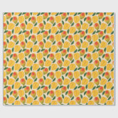 Papier Cadeau Fruit Mango Motif sans joint (Plat)
