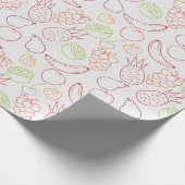 Papier Cadeau Fruit motif transparent | motif de surface de frui (Coin)