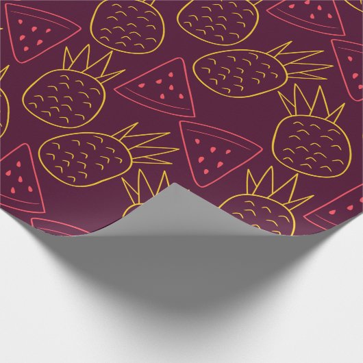 Papier Cadeau Fruit seamless pattern | Fruit surface pattern 18 (Coin)