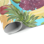 Papier Cadeau Fruit tropical (Coin rond)