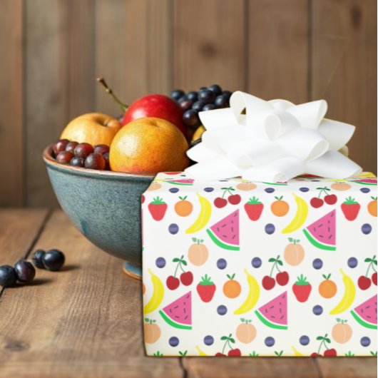 Papier Cadeau Fruit Two-tti Frutti 2nd Birthday