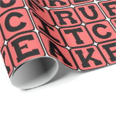 Papier Cadeau Fruitcake, dessert de Noël (Coin rond)