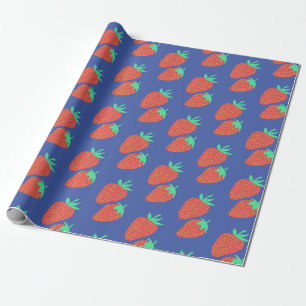 Papier Cadeau Fruité Fruity Fun Motif Rouge