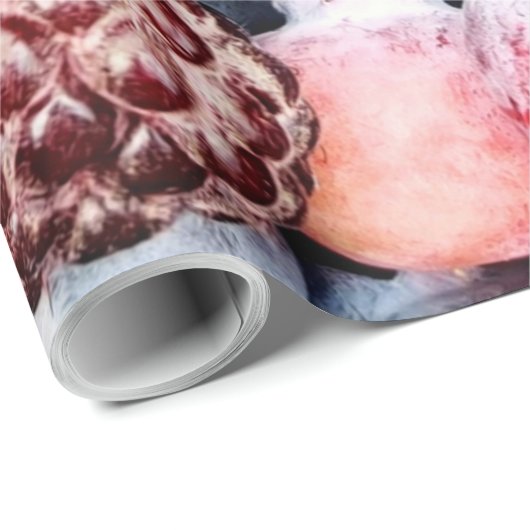 Papier Cadeau Fruits colorés (Coin rond)