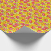Papier Cadeau Fruits d'agrumes Motif transparent (Coin)