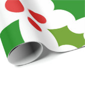 Papier Cadeau Fruits de Noël (Coin rond)