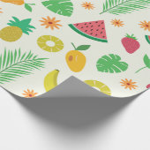 Papier Cadeau Fruits de pastèque de banane d'ananas (Coin)