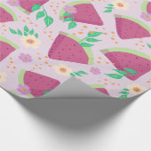 Papier Cadeau Fruits de pastèque nourriture d'été (Coin)