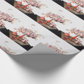 PAPIER CADEAU FRUITS DE SAISON / JASMINES ET PRUNES (Coin)