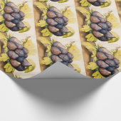 PAPIER CADEAU FRUITS DE SAISON / PLAQUE AUX FIGUES ET FEUILLES V (Coin)