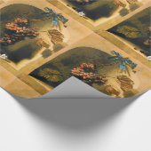 Papier Cadeau FRUITS DE SAISON -PROSPÉRITÉ HANGÉE RAISONS Rustiq (Coin)