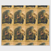 Papier Cadeau FRUITS DE SAISON -PROSPÉRITÉ HANGÉE RAISONS Rustiq (Plat)