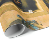 Papier Cadeau FRUITS DE SAISON -PROSPÉRITÉ HANGÉE RAISONS Rustiq (Coin rond)