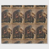 Papier Cadeau FRUITS DE SAISON -PROSPÉRITÉ HANGÉE RAISONS Rustiq (Plat)