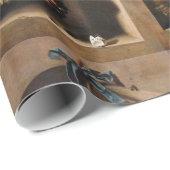 Papier Cadeau FRUITS DE SAISON -PROSPÉRITÉ HANGÉE RAISONS Rustiq (Coin rond)