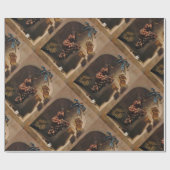 Papier Cadeau FRUITS DE SAISON, Raisins rouges PROSPÉRITÉ, Papil (Plat)