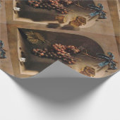 Papier Cadeau FRUITS DE SAISON, Raisins rouges PROSPÉRITÉ, Papil (Coin)