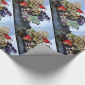 PAPIER CADEAU FRUITS DE SAISON / RAISONS BLANCHES ROUGES ET PEUR (Coin)