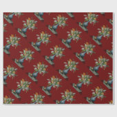 Papier Cadeau FRUITS DE SAISON / TULIPES ,Rouges (Plat)