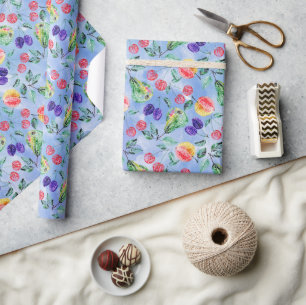 Papier Cadeau Fruits et baies.