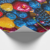 Papier Cadeau Fruits frais et baies mélangés (Coin)