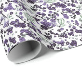 Papier Cadeau Fruits mousseux - Berries (Coin rond)