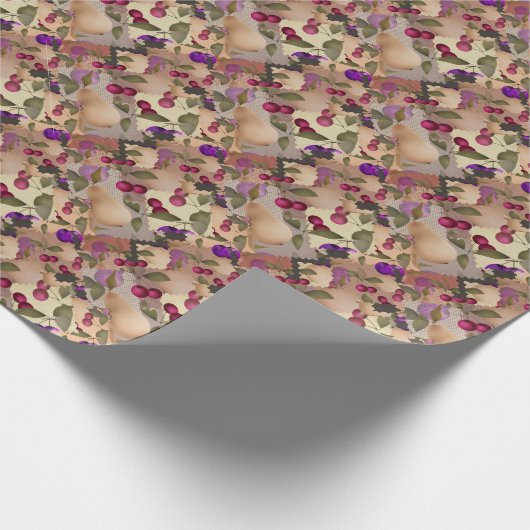 Papier Cadeau Fruits, patchwork (Coin)