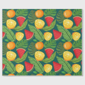 Papier Cadeau Fruits tropicaux (Plat)
