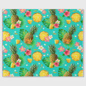 Papier Cadeau Fruits tropicaux (Plat)