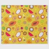 Papier Cadeau Fruits tropicaux (Plat)