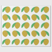 Papier Cadeau Fruits tropicaux de Mango (Plat)