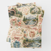 Papier cadeau Fryeburg Maine Just Because (En situation)