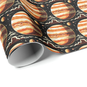 Papier Cadeau FSF Jupiter Woodcut 3