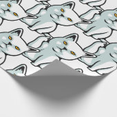 Papier Cadeau FU cat drôle de gestes à main rude Papier d'envelo (Coin)