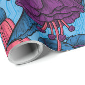 Papier Cadeau Fuchsia (Coin rond)