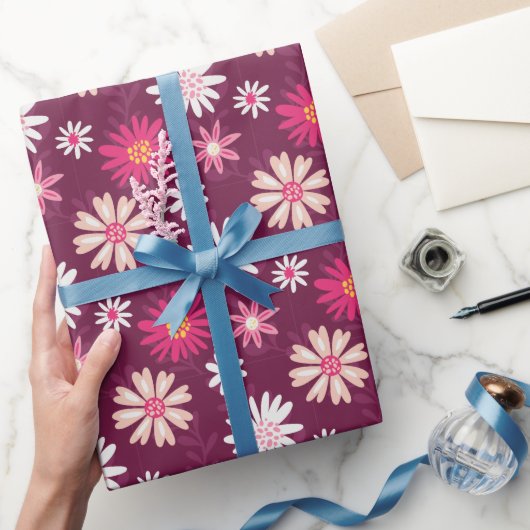 Papier Cadeau Fuchsia florissante (Cadeaux)