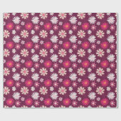 Papier Cadeau Fuchsia florissante (Plat)
