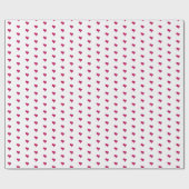 Papier Cadeau Fuchsia Hearts (Plat)