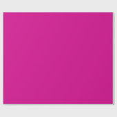 Papier Cadeau Fuchsia rose pâle aux baies de couleur solide (Plat)