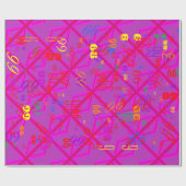 Papier Cadeau Fuchsia Union Jack (Plat)