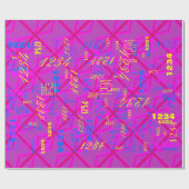 Papier Cadeau Fuchsia Union Jack (Plat)