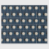 Papier Cadeau Full Moon In a Basketball Net (Plat)